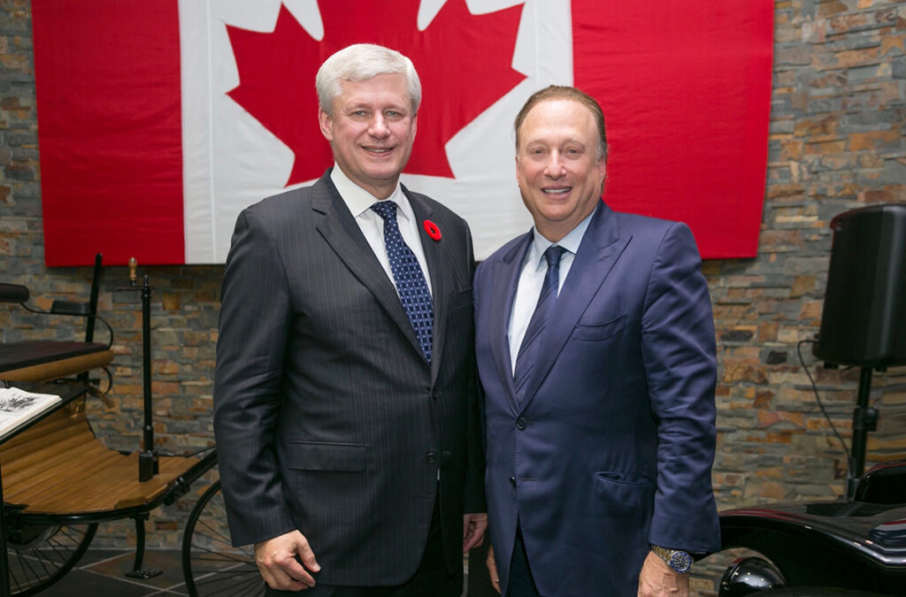 Miles Nadal with Stephen J. Harper